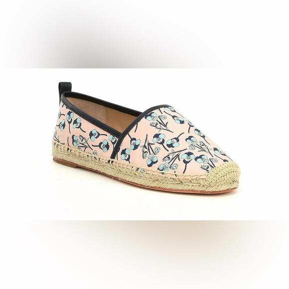Antonio Melani Shoes - Antonio Melani Pink and Blue Daniza Pansy Print Espadrille flat shoes- size 8